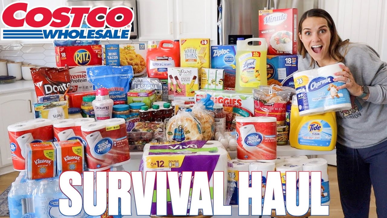 MASSIVE CRAZY COSTCO HAUL FOR BIG FAMILY SHOPPING FOR LONG SHELFLIFE