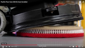 How to change pads on the pacific S 28 disk scrubber