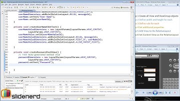 60 Relative Layout Using Java  Building a Login Screen Part 3 Android UI Tutorial HD