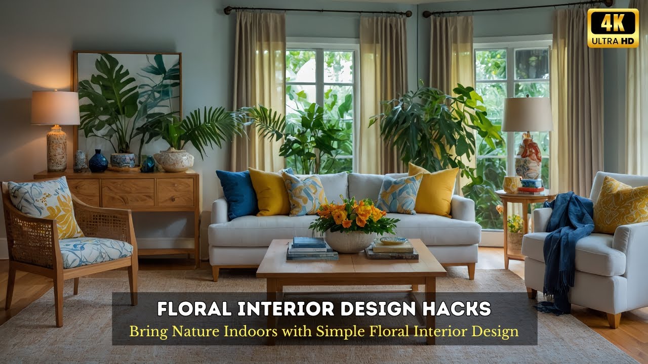 Floral Interior Design Hacks to Brighten Up Any Room - YouTube