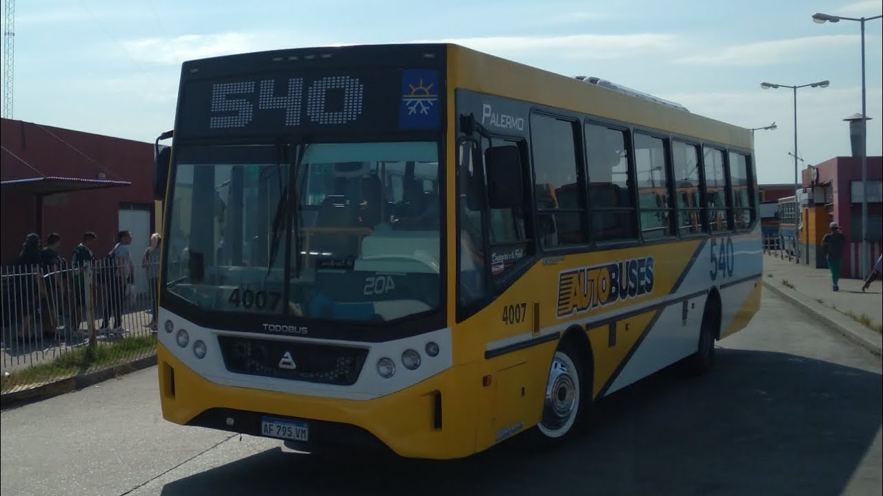 Línea 540 interno 4007 Todo Bus Palermo MA15 con aire acondicionado ...