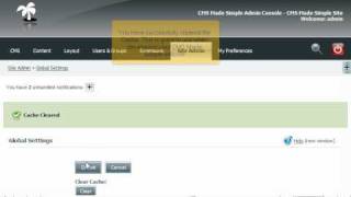 How to clear cache in CMS Made Simple - CMS Tutorials