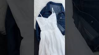 Denim Jacket With Dress 👗 #fashion #viral #meesho #shorts #trending #onlineshopping #denim