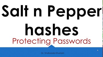 Salt and Pepper hashes | Protecting Password hashes