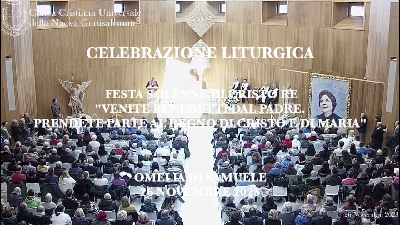 26/11/23 Festa Cristo Re: "Venite benedetti dal Padre. Prendete parte