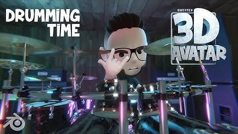 Blender Drumming time Avatar 3D