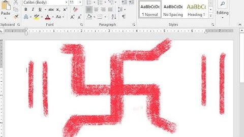 How to insert Swastik symbol in ms word..