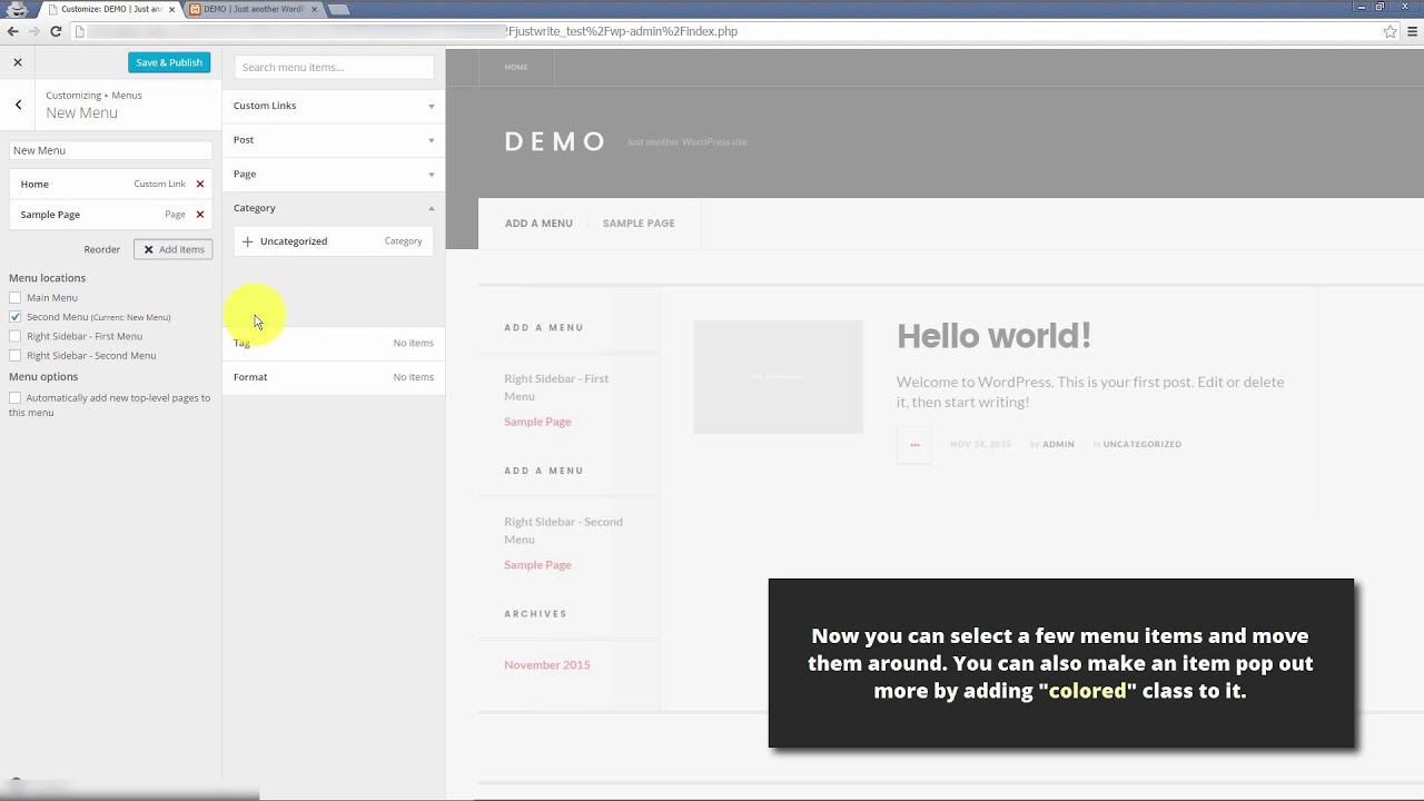 How To Add edit The Second Navigation Menu YouTube how-to-add-edit-the-second-navigation-menu-youtube
