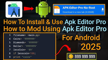 How To Install And Use Apk Editor Pro|| Mod Using Apk Editor Pro || Any Android 2025