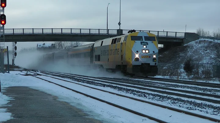 VIA Train 61 Westbound January 4, 2022