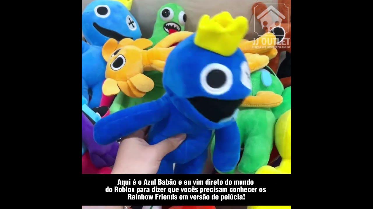 Rainbow Friends Babão Blue Jogo Roblox 30 Cm Pelúcia