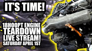 Highest Horsepower Stock 1.8t Engine teardown. LIVE STREAM!