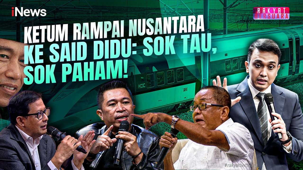 Said Didu 'Bocor' soal Whoosh, Jonan Tak Mau Terlibat hingga Studi Kelayakan | Rakyat Bersuara 21/10