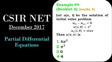 CSIR NET MATHEMATICS | Partial Differential Equations | How to solve Partial Differential Equations