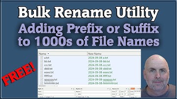 Bulk Rename Utility Windows - Adding Suffix or Prefix to File Name