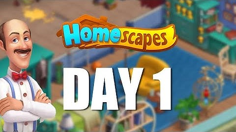 HOMESCAPES Story Walkthrough Gameplay Part 1 - Day 1 (iOS Android)