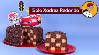 Bolo Xadrez Redondo - Chef Silvia Nicolau - [ Lista de ingredientes na descrição do vídeo]