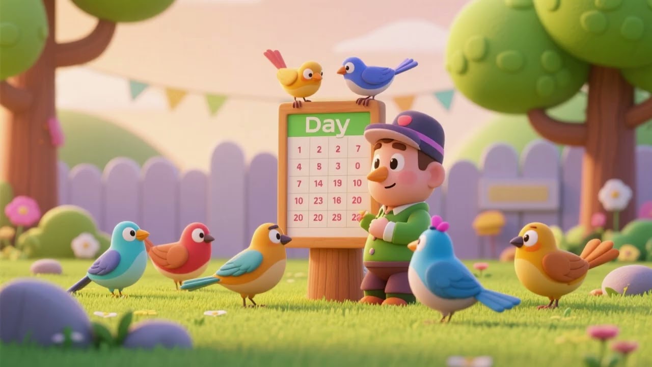Counting Birds All Day Long | 1–10 Counting Song for Kids | Nursery Rhymes & Kids Songs