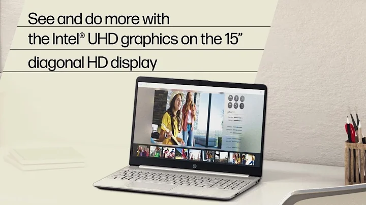 HP 15.6" Intel Celeron 4GB RAM 128GB SSD Laptop with Wir...