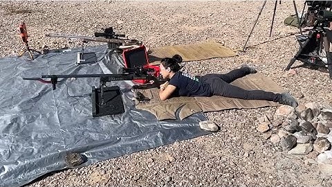 2 Mile shooting practice with a JJ Rock 375 CT and 400 gr lazers by Cutting Edge