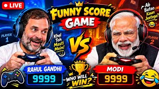 Rahul Gandhi 🆚 Narendra Modi 😂🔥 FUNNY SCORE BATTLE LIVE! WHO WILL WIN? 😱 | Live Gaming screenshot 2