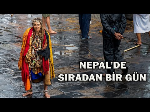 Nepal Kathmandu'da Sıradan Bir Gün