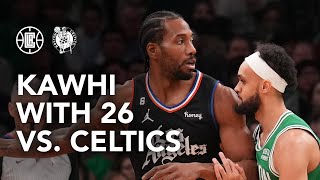 Kawhi Leonard Drops 26 Against Boston.| LA Clippers