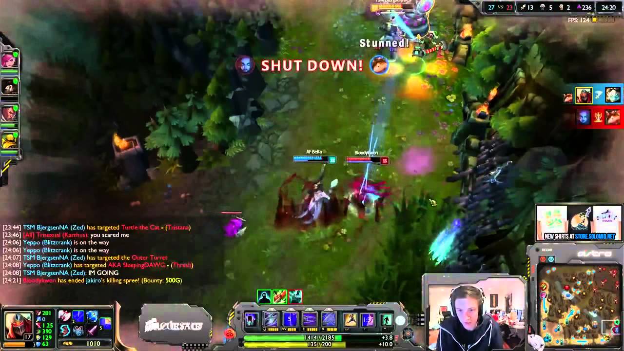 Bjergsen - Zed vs Karthus - mid - Challenger I