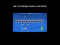 day 1 of making a hard level #gd #geometrydash