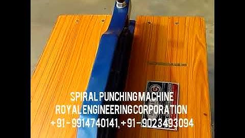 Spiral punching manual video