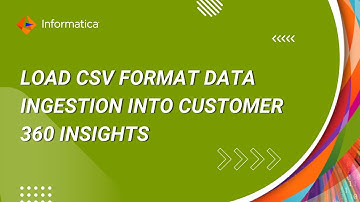 How to Load CSV Format Data Ingestion into Customer 360 Insights