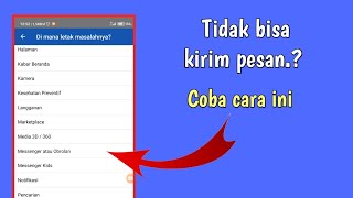 Cara Mengatasi Masalah Massager Tidak Bisa Mengirim Pesan