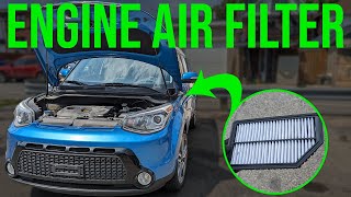 How to Replace Engine Air Filter - Kia Soul (2014-2019)
