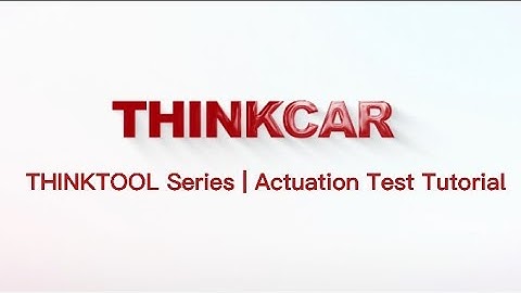 THINKTOOL Series | Actuation test