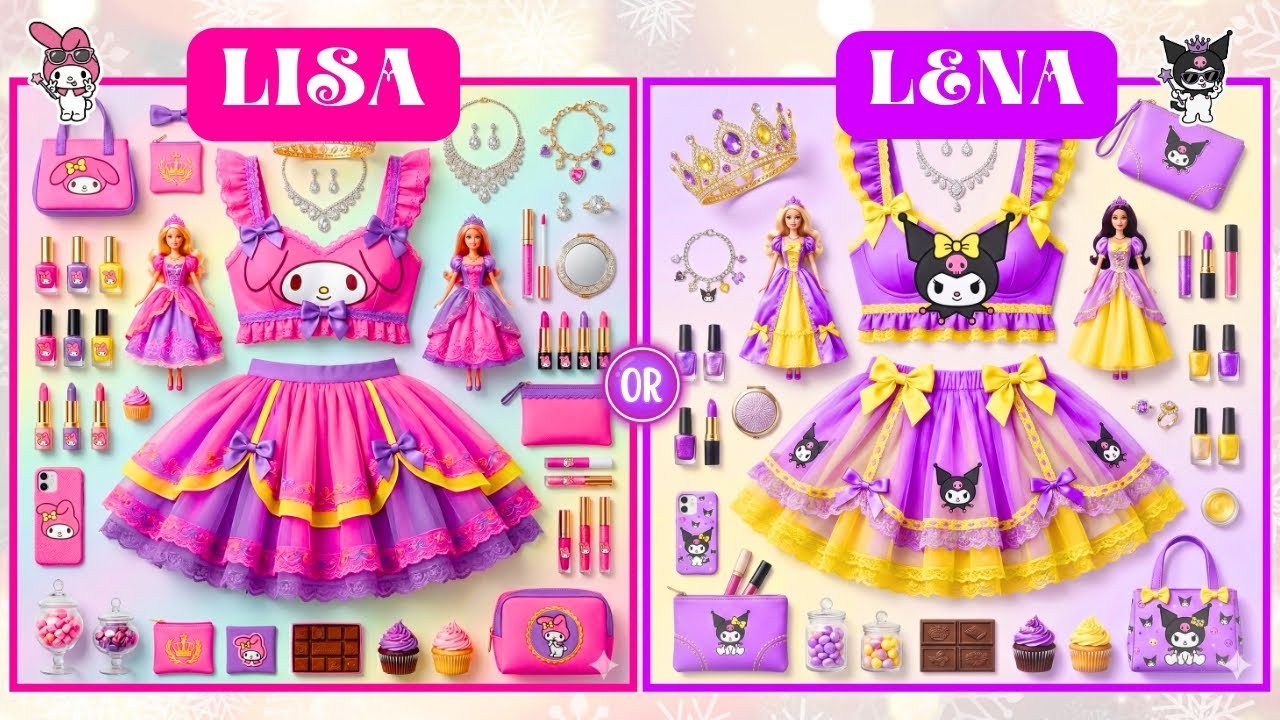 Lisa or Lena My Melody vs Korumi 💗🎁💜 