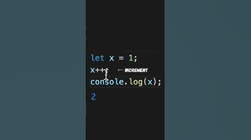 increment (++) & decrement (--) operators #javascript