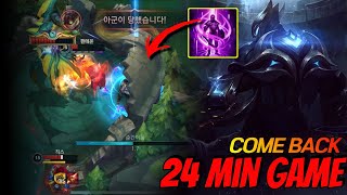 역전에역전 제드로 그마랭에서 24분 경기했습니다.. I PLAYED ZED FOR 24minutes IN RANK GRANDMASTER..