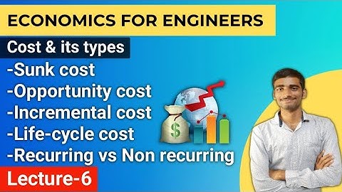 Economics for engineers | Lecture-6 Different types cost  #economics