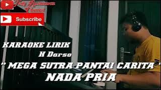 KARAOKE MEGA SUTRA PANTAI CARITA - DARSO | KARAOKE LIRIK | NADA PRIA