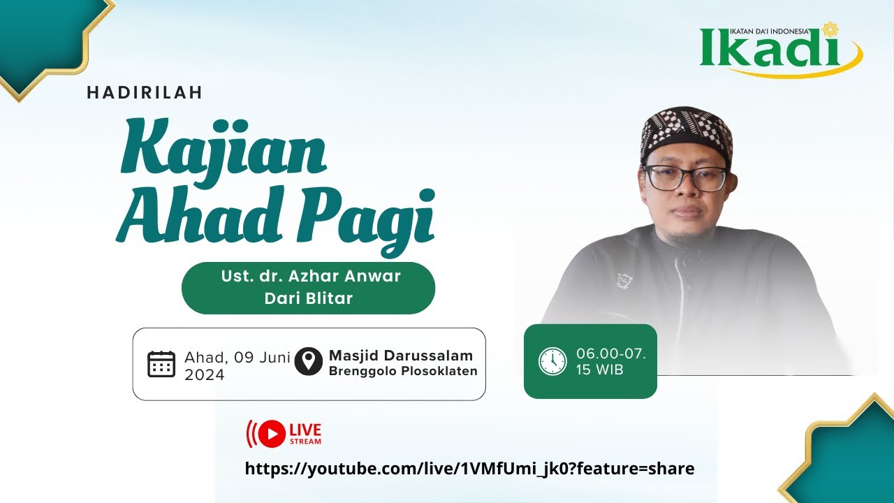 lhsan sebagai Penyempurna Taqwa Oleh dr. Azhar Anwar dari Blitar - YouTube