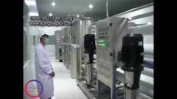 Dây chuyền súc rửa chiết rót nước đóng chai đóng bình 5 Garlon