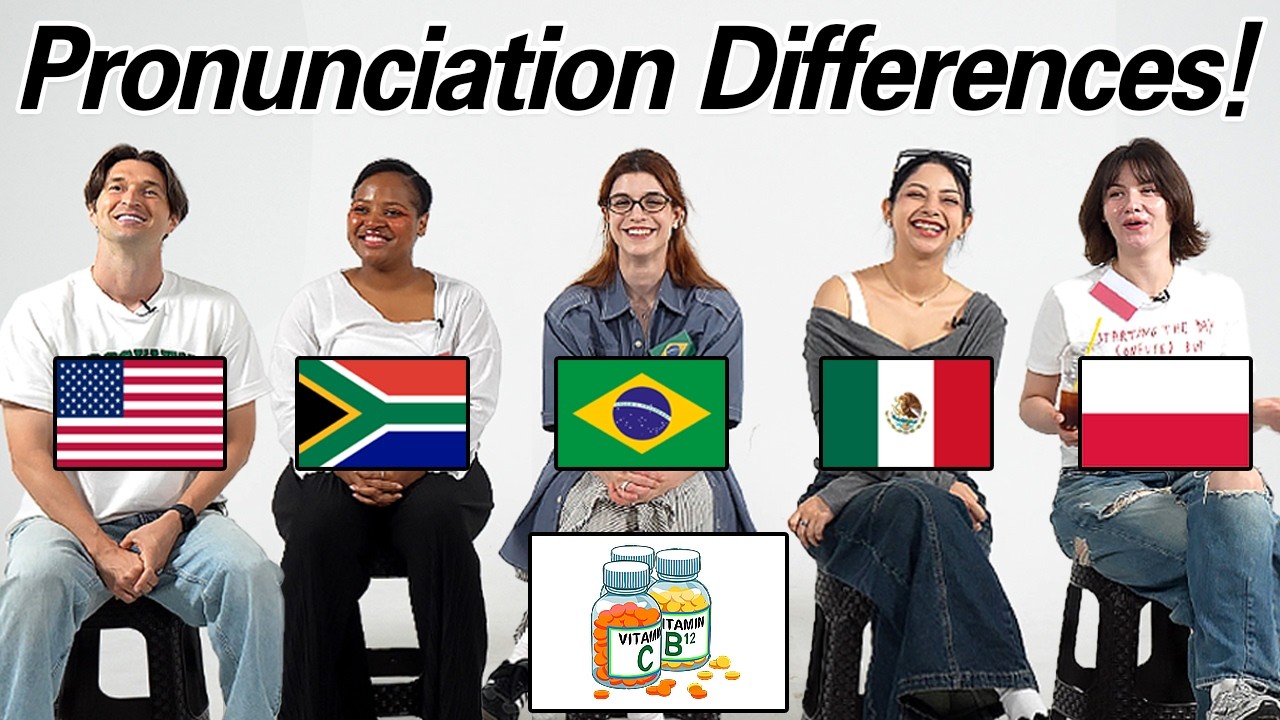Pronunciation Differences Between 5 Countries! Why Are We Similar?