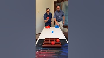 Huge Win 🏆 Ball Toss Tic-Tac-Toe! #boardgame #competition #competition #gametime @dudeperfect