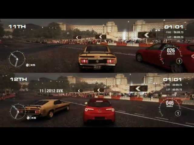 Grid split screen. Grid autosport на двоих. Grid autosport сплит скрин. Ps2 split screen. Race driver grid ps3 split screen.