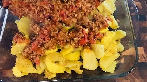 Verser Simplement la viande hachée sur les pommes de terre‼️délicieux 👌et facile🔥#138