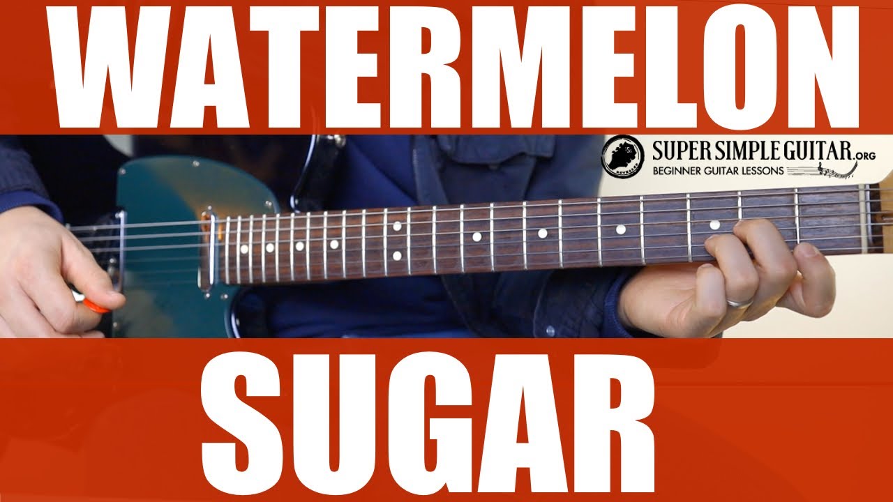 Harry Styles Watermelon Sugar Guitar Lesson & Tutorial YouTube
