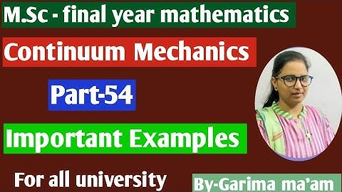 M.Sc-final year mathematics, Continuum Mechanics, part-54,Exp of principal stress