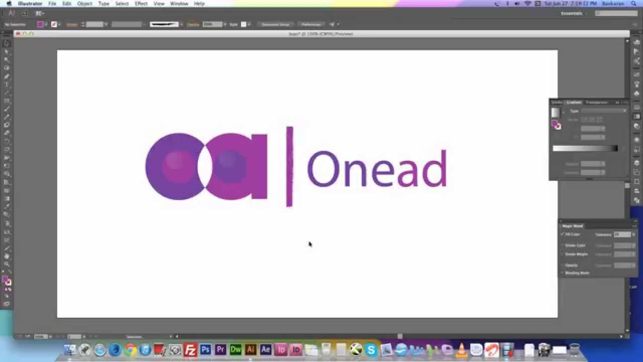 Professional Logo Design Adobe Illustrator Cc On Mac Youtube