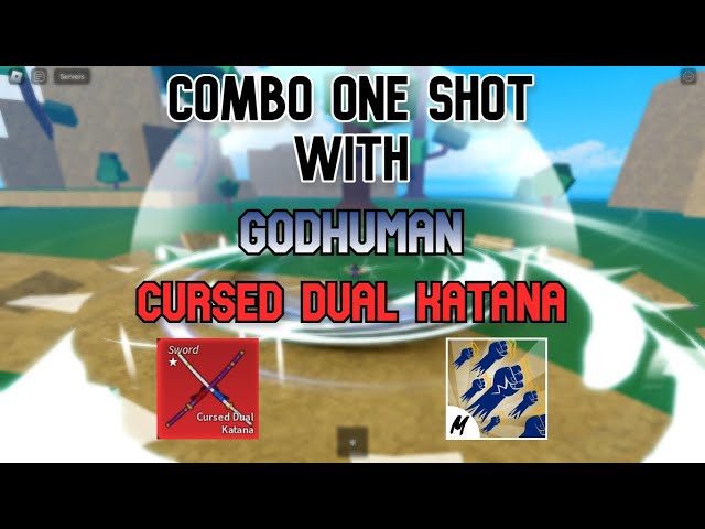 Conta Blox Fruits: ⚠️Godhuman + Cursed Dual Katana + Dough D