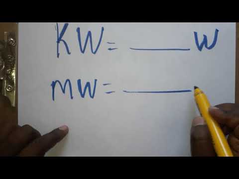 Video: Cara Menukar Watt Ke Kilowatt